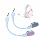 Microphone Perche De Remplacement Pour Casque Gaming Flexible Omnidirectionnel Audio Clair Blanc - www.yonis-shop.com
