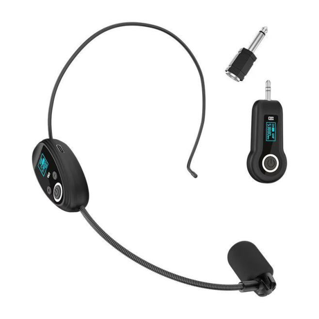 Microphone Sans Fil Serre Tête Pour Amplificateur Avec Transmission Stable Portée De 30 À 50 M Et Recharge Type C - www.yonis...