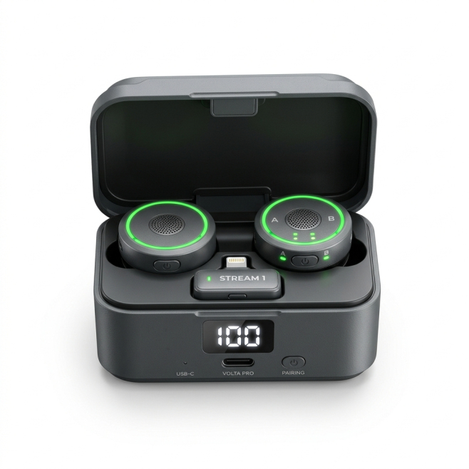Microphone Sans Fil À Pince Magnétique Pour Streaming Réduction Du Bruit Autonomie 4 À 5 Heures Boîtier De Charge - www.yonis...