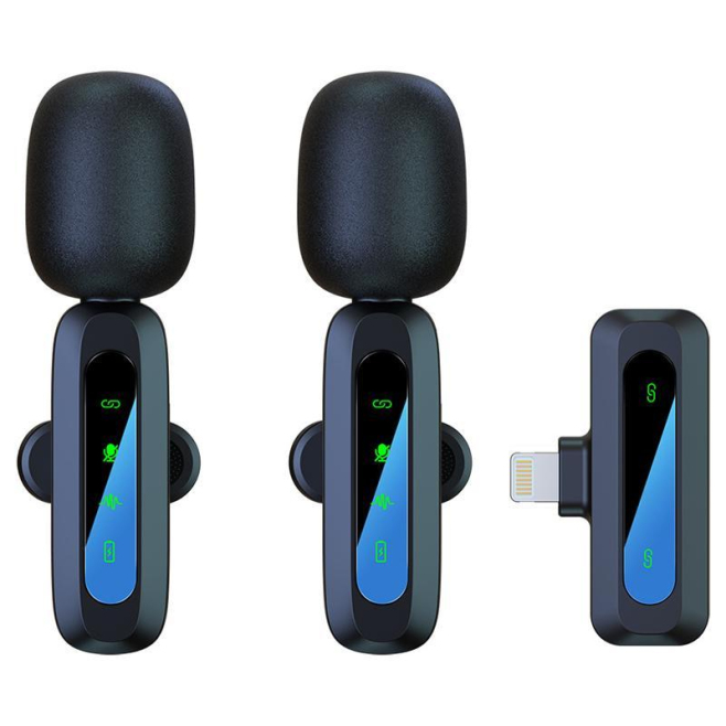Microphone Cravate Sans Fil Pour Streaming Réduction Du Bruit DSP 2,4 GHz Écoute En Temps Réel Autonomie 3 À 4 Heures - www.y...
