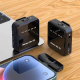 Microphone Cravate Sans Fil 2,4 GHz Pour Streaming Audio Type-C Réduction De Bruit 8 H D’Autonomie Avec Monitoring Temps Réel...
