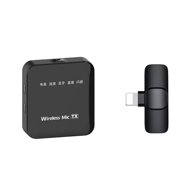 Microphone Cravate Sans Fil 2,4 GHz Pour Streaming Avec Réduction De Bruit Autonomie 8 Heures Et Portée 15 Mètres - www.yonis...