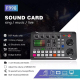 Kit Karaoké Et Podcast Avec Carte Son Bluetooth 16 Effets Réduction Du Bruit Et Microphone Condensateur Cardioïde - www.yonis...