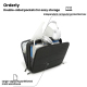 Sacoche Ordinateur Portable Homme Pour Travail Et Déplacement Imperméable Rembourrée Grande Capacité Compartiments Organisés ...