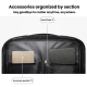 Sacoche Ordinateur Portable Homme Pour Travail Et Déplacement Imperméable Rembourrée Grande Capacité Compartiments Organisés ...