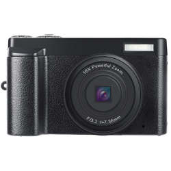 Caméscope Numérique Rétro Portable Avec Carte Mémoire 64 Go Zoom 16x Stabilisation Électronique Et Webcam