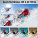 Caméscope Numérique Rétro Portable Avec Carte Mémoire 64 Go Zoom 16x Stabilisation Électronique Et Webcam - www.yonis-shop.com