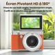 Appareil Photo Numérique 5K À Double Objectif Pour Selfies Écran Pivotant 180° Zoom 18X Et WiFi - www.yonis-shop.com