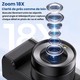 Appareil Photo Numérique 5K À Double Objectif Pour Selfies Écran Pivotant 180° Zoom 18X Et WiFi - www.yonis-shop.com