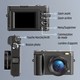 Caméscope Numérique Portable Pour Vidéo Et Photo Avec Carte Mémoire 128 Go Stabilisation Électronique Et Fonction Webcam - ww...
