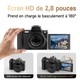 Caméscope Numérique 4K Portable 68 MP Avec Viseur DSLR Et Mise Au Point AF MF - www.yonis-shop.com