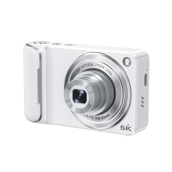 Appareil Photo Numérique Pour Photos Et Vidéos 5K 64 Mpx Interpolés Double Objectif Zoom Optique 6x