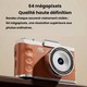 Appareil Photo Numérique Compact 4K Pour Étudiants Avec Double Objectif Autofocus 64 Mpx Zoom 16x Et Écran 3 Pouces - www.yon...