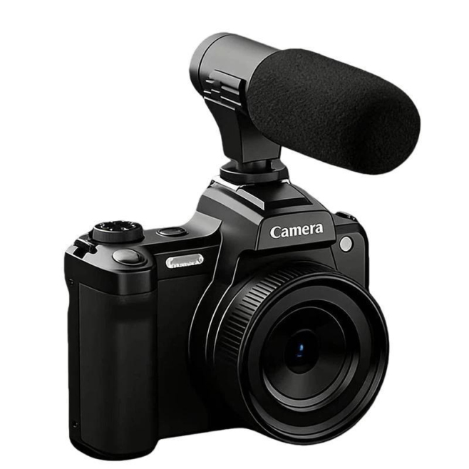 Caméscope Numérique Portable 4K 68 MP Avec Viseur DSLR Et Microphone Batterie 1200 mAh - www.yonis-shop.com