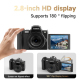 Caméscope Numérique Portable 4K 68 MP Avec Viseur DSLR Et Microphone Batterie 1200 mAh - www.yonis-shop.com