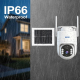 Caméra De Surveillance Extérieure 4G Solaire 3MP IP66 Avec Batterie 8000mAh Vision Nocturne Couleur Et Détection PIR - www.yo...