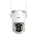 Caméra De Surveillance Extérieure 4G Solaire 3MP IP66 Avec Batterie 8000mAh Vision Nocturne Couleur Et Détection PIR - www.yo...