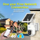 Caméra De Surveillance Extérieure 4G Solaire 3MP IP66 Avec Batterie 8000mAh Vision Nocturne Couleur Et Détection PIR - www.yo...