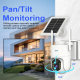 Caméra De Surveillance Extérieure 4G Solaire 3MP IP66 Avec Batterie 8000mAh Vision Nocturne Couleur Et Détection PIR - www.yo...