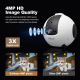 Caméra Robot De Surveillance Pour Animaux Vidéo 1440P Interaction À Distance Mobilité À 360 Degrés Batterie 10000 mAh - www.y...