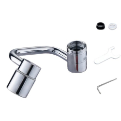 Extension De Robinet Orientable Anti Éclaboussures À Double Débit Bras Rotatif À 1080° Installation 22 24 mm