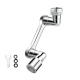 Extendeur De Robinet De Cuisine À Double Jet Orientable À 1080° Anti Éclaboussures En Alliage