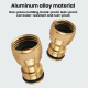 Lot De 5 Adaptateurs De Robinet Pour Tuyau À Filetage Intérieur 4 Points En Alliage D’Aluminium Étanches Anticorrosion - www....