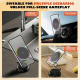 Chargeur Sans Fil Magnétique Pour Voiture 15 W Avec Fixation À Ventouse Éclairage RGB Et Rotation À 360° Compatible MagSafe Q...