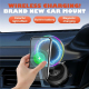 Chargeur Sans Fil Magnétique Pour Voiture 15 W Avec Fixation À Ventouse Éclairage RGB Et Rotation À 360° Compatible MagSafe Q...