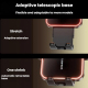 Support De Téléphone Pour Grille D’Aération Avec Chargeur Sans Fil 15W À Serrage Automatique Éclairage RGB Articulation Trois...