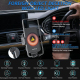 Support De Téléphone Voiture Avec Chargeur Sans Fil 5 À 15 W Rotation 360° Bras Télescopique Verrouillage Automatique - www.y...