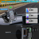 Support De Téléphone Voiture Avec Chargeur Sans Fil 5 À 15 W Rotation 360° Bras Télescopique Verrouillage Automatique - www.y...