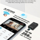 Caméra De Surveillance Miniature Ultra HD Avec Détection De Mouvement Notifications Push Et Vue Panoramique À 180° - www.yoni...