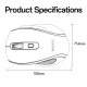 Souris Sans Fil 2,4 GHz De Bureau Silencieuse 6 Boutons 4 Niveaux De DPI Avec Repose Main Confortable - www.yonis-shop.com