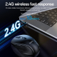 Souris Sans Fil 2,4 GHz De Bureau Silencieuse 6 Boutons 4 Niveaux De DPI Avec Repose Main Confortable - www.yonis-shop.com