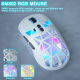Souris Gaming Sans Fil Tri Mode Ultra Légère 63 G Avec Coques Interchangeables DPI 10000 Et Autonomie 70 Heures - www.yonis-s...