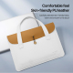 Sacoche Pour Ordinateur Portable 13 À 14 Pouces Légère À Double Compartiment En Similicuir PU Avec Doublure En Flanelle - www...