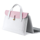 Sacoche Pour Ordinateur Portable 13 À 14 Pouces Légère À Double Compartiment En Similicuir PU Avec Doublure En Flanelle - www...