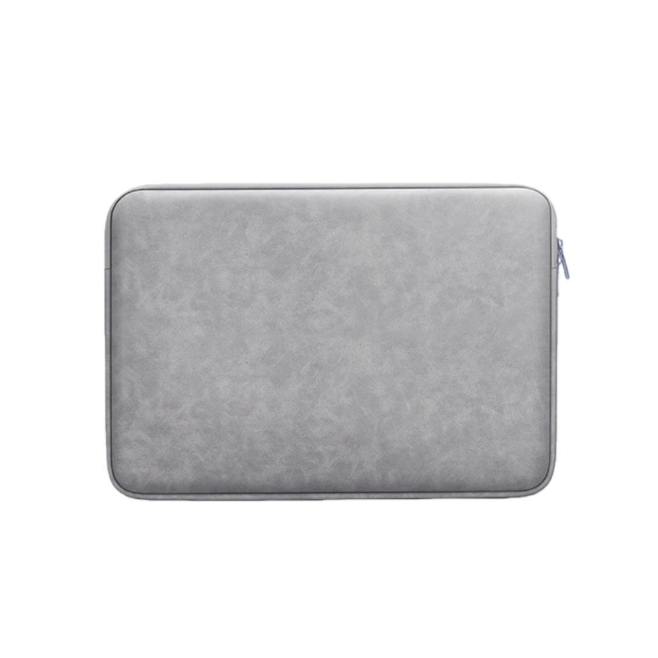 Housse Pour Ordinateur Portable 14 Pouces Et Tablette En Similicuir Suédé Déperlant Doublure Polaire Zippée Double Curseur - ...