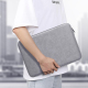 Housse Pour Ordinateur Portable 14 Pouces Et Tablette En Similicuir Suédé Déperlant Doublure Polaire Zippée Double Curseur - ...