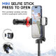 Perche À Selfie Bluetooth Avec Trépied Télescopique 410 Mm Télécommande Détachable Lumière LED Android iOS - www.yonis-shop.com