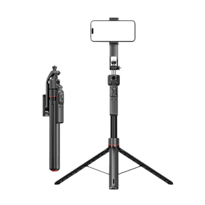 Trépied Perche Selfie Pour Smartphone Avec Suivi Automatique Du Visage Télécommande Gestuelle Hauteur 176 Cm - www.yonis-shop...
