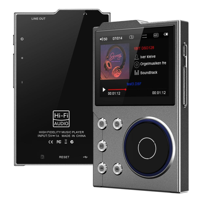 Lecteur MP3 Hi-Fi Bluetooth 5.3 Avec Écran TFT 2.4 Pouces Radio FM Enregistreur Et Mémoire Extensible À 128 Go - www.yonis-sh...