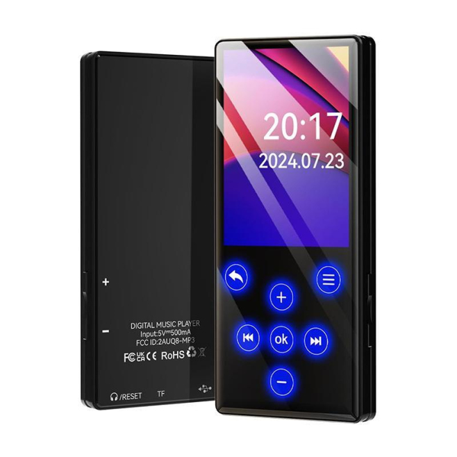 Lecteur MP3 MP4 Bluetooth Avec Haut Parleur Radio FM 4 Go Autonomie 20 Heures Et Écran Tactile - www.yonis-shop.com