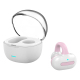 Écouteurs Bluetooth À Clip À Conduction Osseuse Rose Avec Réduction De Bruit ENC 4 Micros Autonomie 10 À 12 H IPX5