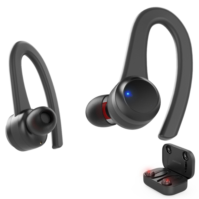 Écouteurs Bluetooth Sport Sans Fil Avec Contour D’Oreille Anti Chute IPX4 21 Heures D’Autonomie Et Utilisation Indépendante -...