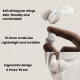 Écouteurs Sans Fil Pour Dormir Confortables Sur Le Côté Masquage Intelligent Des Bruits Bluetooth 5.3 Autonomie Jusqu’à 80 He...