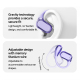 Écouteurs Bluetooth Sans Fil À Crochet Auriculaire Pour Appels Réduction Du Bruit Faible Latence Autonomie 3 À 4 Heures USB-C...