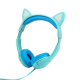 Casque Audio Enfant Filaire Avec Oreilles De Chat Lumineuses RGB Limitation 85 D B Partage Audio Jack 3 5 Mm Câble 1 2 M - ww...