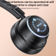 Casque Audio Bluetooth Sans Fil Circumaural 25 H D’Autonomie Éclairage RGB Faible Latence Arceau Réglable - www.yonis-shop.com
